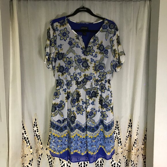 ENFOCUS STUDIO MIDI DRESS, Sz12, FIT & FLAIR, SHORT SLEEVES - Picture 2 of 12